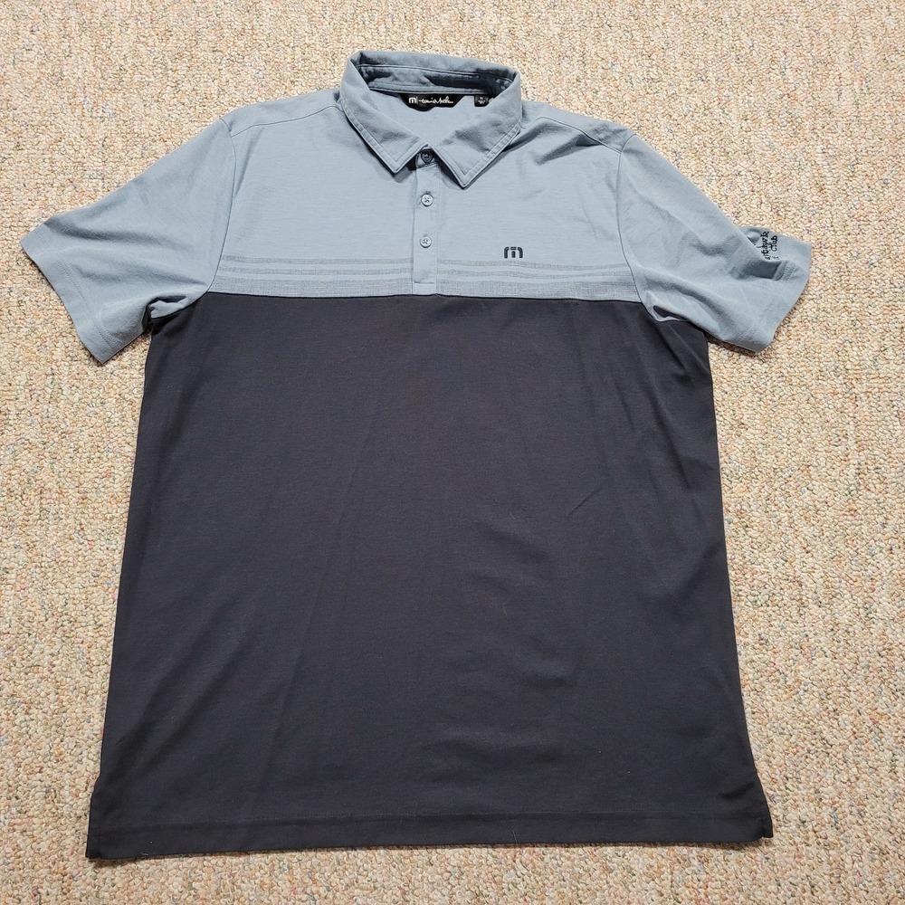 Travis Mathew Polo Shirt Mens XL Color‎ Block Golf Performance Pullover Active